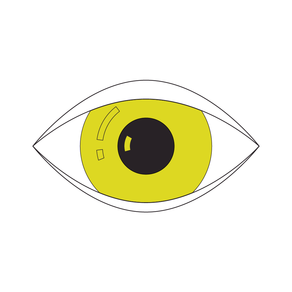 An eye looking inward for answers and outward for support